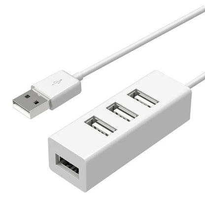 موزع USB صغير 4 منافذ - محول USB 2.0 عالي السرعة - هاب يو إس بي متعدد المنافذ للكمبيوتر وملحقات الحاسوب