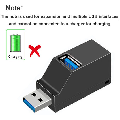 محول موزع USB 3.0 صغير من منفذ واحد إلى 3 منافذ عالي السرعة USB 2.0 للكمبيوتر المحمول وقارئ البطاقات
