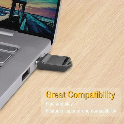 فلاش درايف شاومي 2 تيرابايت USB 3.2 عالي السرعة بمنفذ Type-C مزدوج الاستخدام ذاكرة فلاش 512 جيجابايت 1 تيرابايت للهاتف وأجهزة الكمبيوتر ويندوز 11