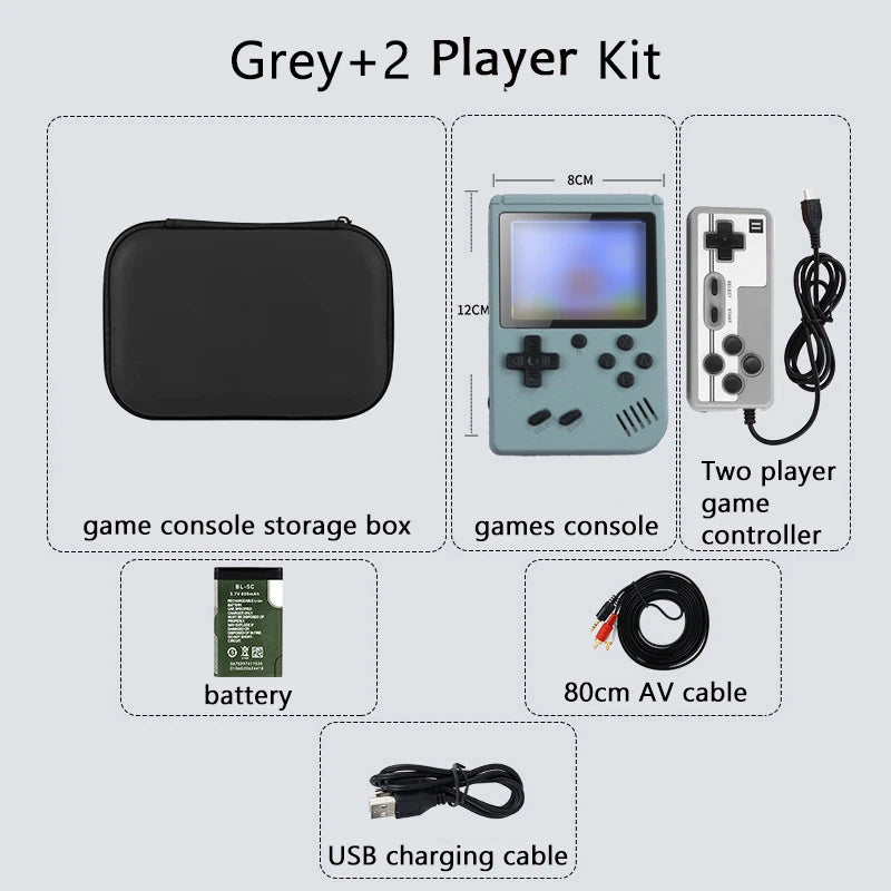 كونسول ألعاب كلاسيكية محمول بشاشة 5 بوصة مع أكثر من 500 لعبة مدمجة - محاكي Game Boy للتلفزيون وألعاب الفيديو المحمولة