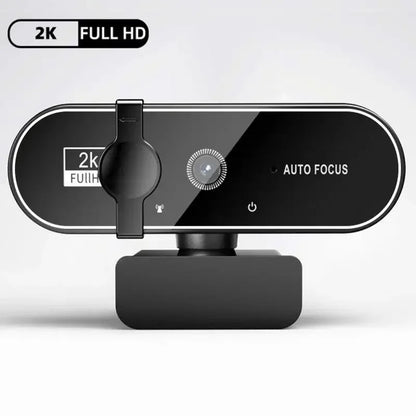 كاميرا ويب 4K كاميرا فيديو 2K بتركيز تلقائي للبث المباشر مع ميكروفون عالي الدقة 1080P للكمبيوتر/الحاسوب/اللابتوب