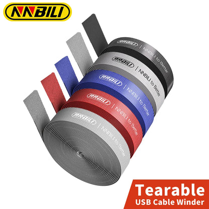 منظم كابلات USB من NNBILI - ربطات لف الأسلاك لإدارة كابلات سماعات الأذن والماوس وشواحن USB حماية الكابلات لأجهزة iPhone وSamsung وXiaomi