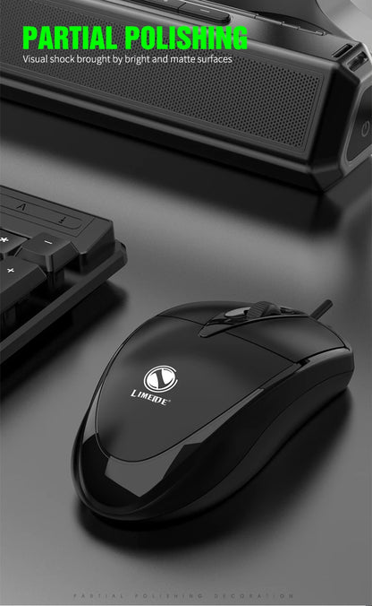 ماوس سلكي 301 للمكتب والألعاب لأجهزة الكمبيوتر المكتبية واللابتوب ماوس أعمال USB بصري