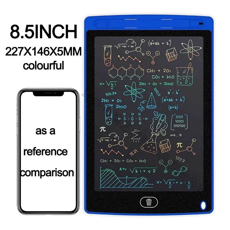 لوح رسم إلكتروني LCD 4.4/8.5 بوصة - لوحة رسم للأطفال - لعبة كتابة وخربشة - سبورة سحرية للرسم والكتابة - هدية تعليمية للأطفال