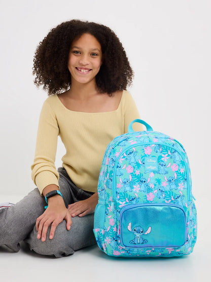 حقائب مدرسية Smiggle الجديدة  – حقيبة ظهر ديزني ستيتش، مع حقيبة طعام وزجاجة ماء – هدية للطلاب (يجب شراء كل قطعة بشكل منفصل)