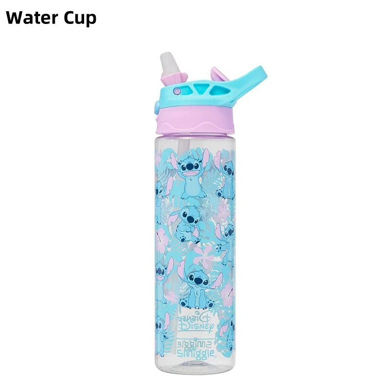 حقائب مدرسية Smiggle الجديدة  – حقيبة ظهر ديزني ستيتش، مع حقيبة طعام وزجاجة ماء – هدية للطلاب (يجب شراء كل قطعة بشكل منفصل)