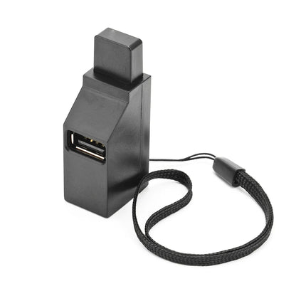 محول موزع USB 3.0 صغير من منفذ واحد إلى 3 منافذ عالي السرعة USB 2.0 للكمبيوتر المحمول وقارئ البطاقات