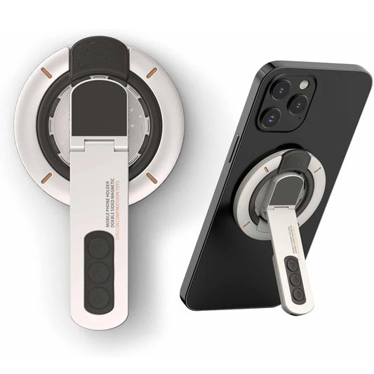حامل هاتف مغناطيسي MagSafe، حلقة إصبع مغناطيسية 3 في 1 وحامل هاتف مغناطيسي مزدوج الجهات لأجهزة iPhone 17 16 15 14 13 12