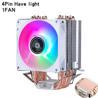 مبرد معالج بالهواء مع مروحة تبريد وأنابيب حرارية 2/4/6 متوافق مع LGA2011 x79 x99 E5 2066 2099 115x 1200 1700 i5 i7 AMD