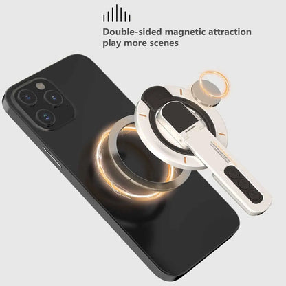 حامل هاتف مغناطيسي MagSafe، حلقة إصبع مغناطيسية 3 في 1 وحامل هاتف مغناطيسي مزدوج الجهات لأجهزة iPhone 17 16 15 14 13 12