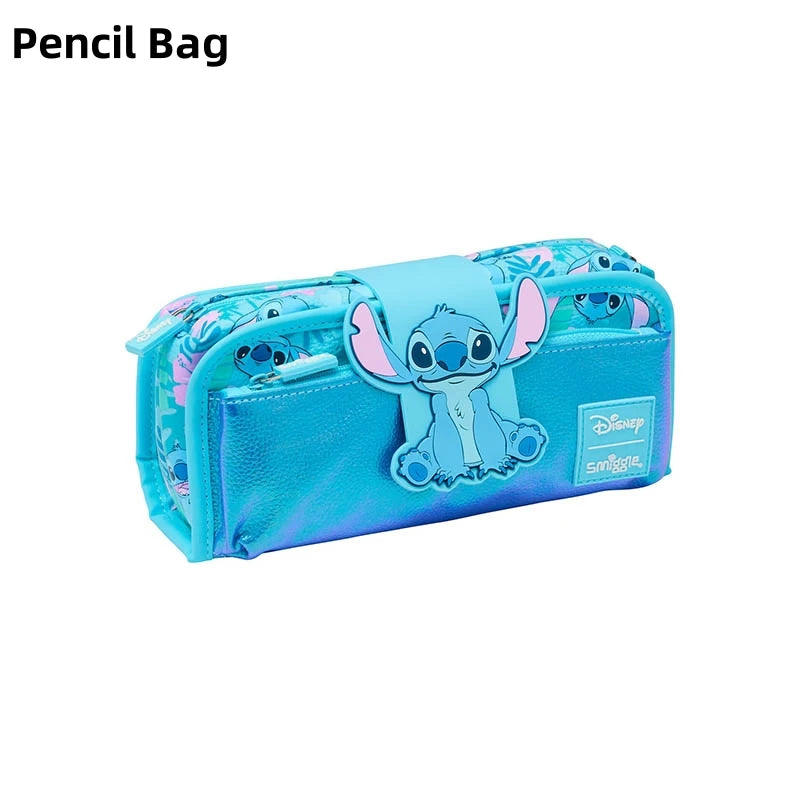 حقائب مدرسية Smiggle الجديدة  – حقيبة ظهر ديزني ستيتش، مع حقيبة طعام وزجاجة ماء – هدية للطلاب (يجب شراء كل قطعة بشكل منفصل)