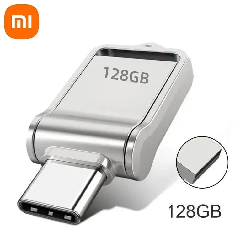 فلاش درايف شاومي 2 تيرابايت USB 3.2 عالي السرعة بمنفذ Type-C مزدوج الاستخدام ذاكرة فلاش 512 جيجابايت 1 تيرابايت للهاتف وأجهزة الكمبيوتر ويندوز 11