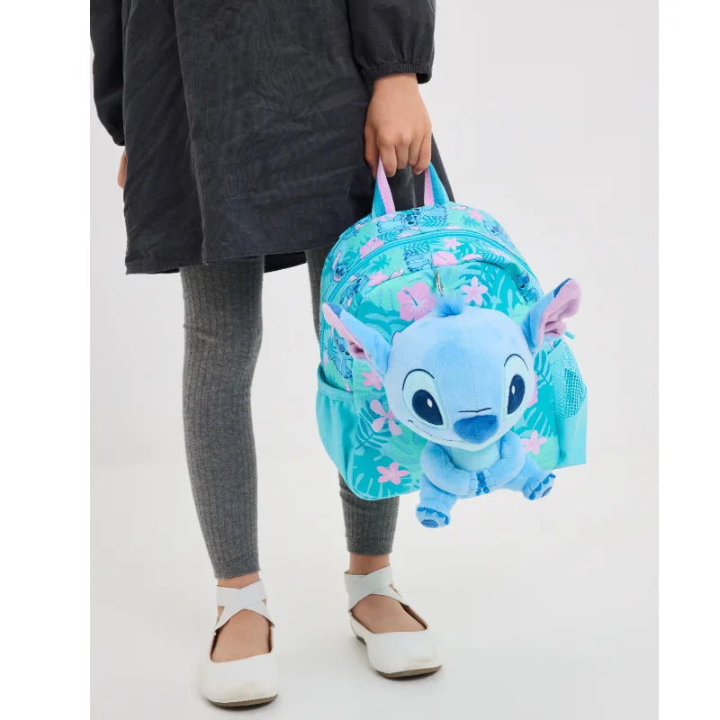 حقائب مدرسية Smiggle الجديدة  – حقيبة ظهر ديزني ستيتش، مع حقيبة طعام وزجاجة ماء – هدية للطلاب (يجب شراء كل قطعة بشكل منفصل)