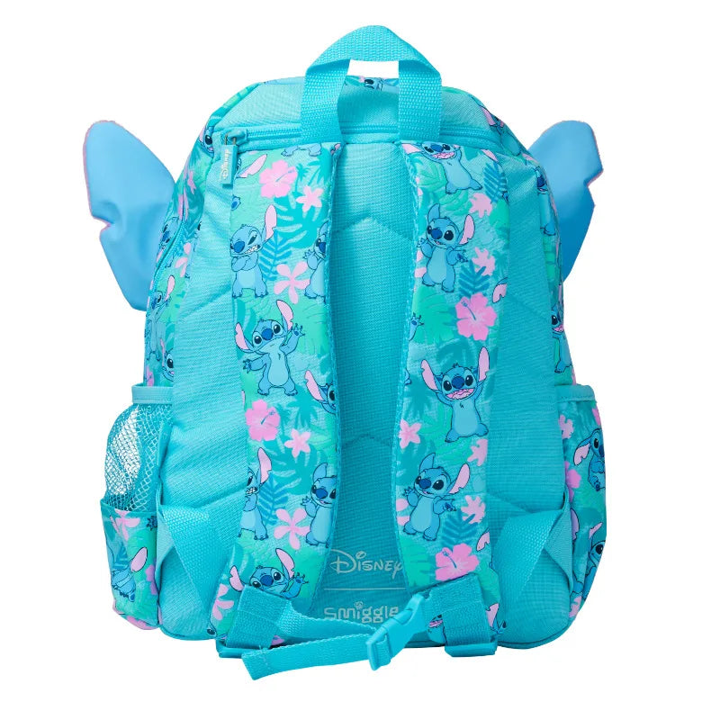 حقائب مدرسية Smiggle الجديدة  – حقيبة ظهر ديزني ستيتش، مع حقيبة طعام وزجاجة ماء – هدية للطلاب (يجب شراء كل قطعة بشكل منفصل)