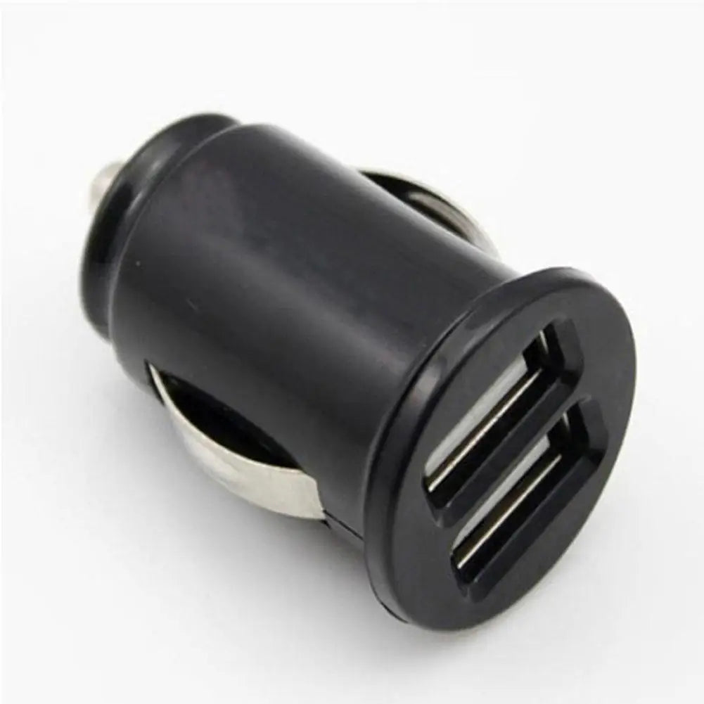 شاحن سيارة USB مزدوج 2.4 أمبير 5 فولت منفذين لولاعة السجائر محول طاقة USB شحن سريع شاحن هاتف السيارة لجميع الهواتف الذكية