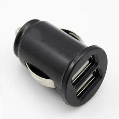 شاحن سيارة USB مزدوج 2.4 أمبير 5 فولت منفذين لولاعة السجائر محول طاقة USB شحن سريع شاحن هاتف السيارة لجميع الهواتف الذكية