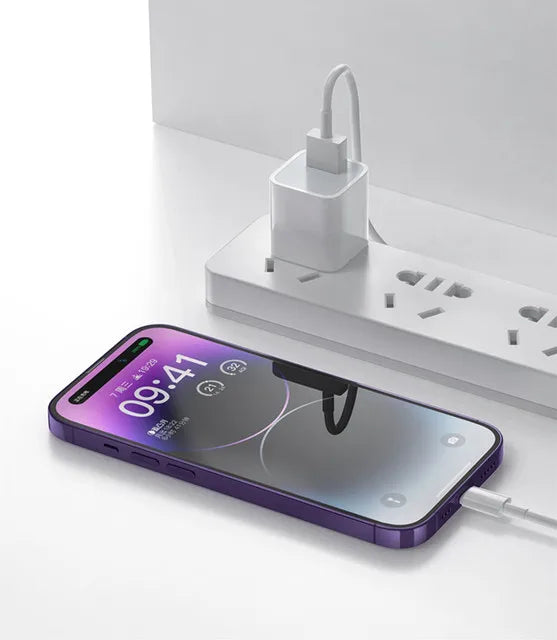 شاحن سريع PD 35 وات USB Type C لآيفون 15 14 13 12 11 برو ماكس ميني بلس XR XS مع كابل شحن البيانات المتوقعة