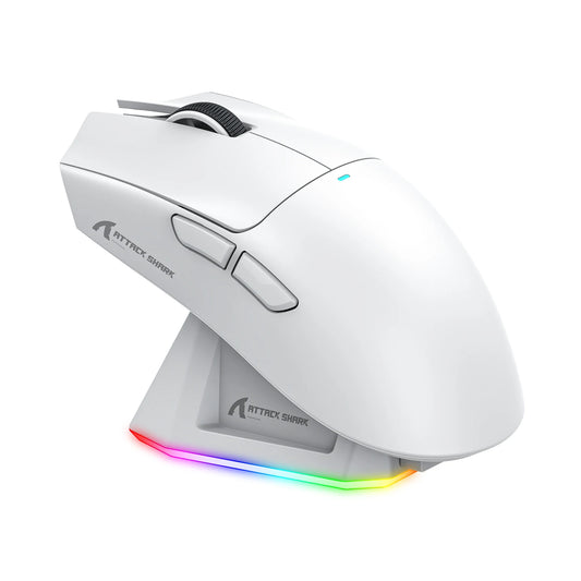 فأرة أتاك شارك X11 اللاسلكية، اتصال ثلاثي الأوضاع 2.4GHz/سلكي/بلوتوث PAW3311 22000DPI 400IPS RGB فأرة ألعاب للكمبيوتر