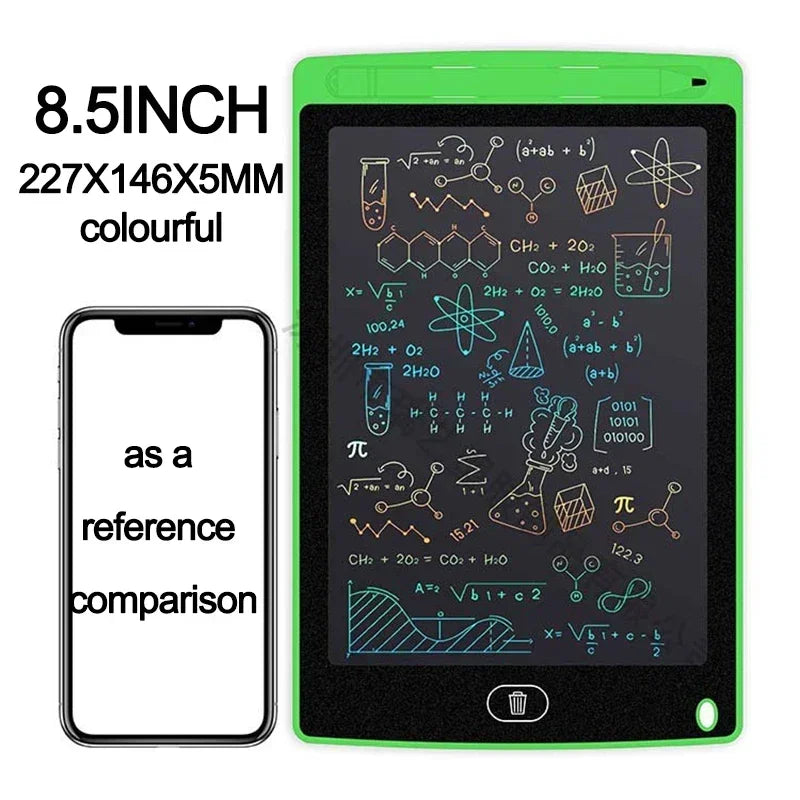 لوح رسم إلكتروني LCD 4.4/8.5 بوصة - لوحة رسم للأطفال - لعبة كتابة وخربشة - سبورة سحرية للرسم والكتابة - هدية تعليمية للأطفال