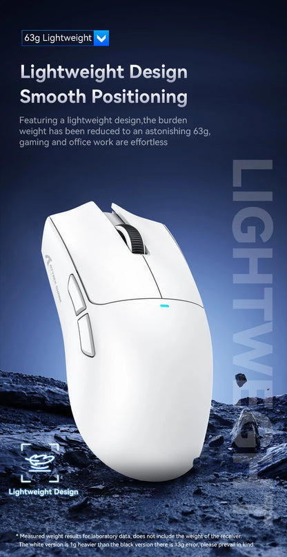 فأرة أتاك شارك X11 اللاسلكية، اتصال ثلاثي الأوضاع 2.4GHz/سلكي/بلوتوث PAW3311 22000DPI 400IPS RGB فأرة ألعاب للكمبيوتر