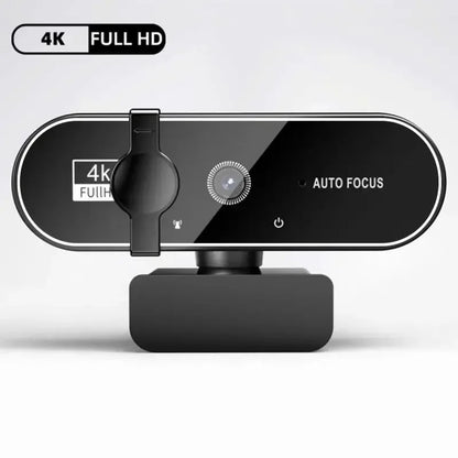 كاميرا ويب 4K كاميرا فيديو 2K بتركيز تلقائي للبث المباشر مع ميكروفون عالي الدقة 1080P للكمبيوتر/الحاسوب/اللابتوب