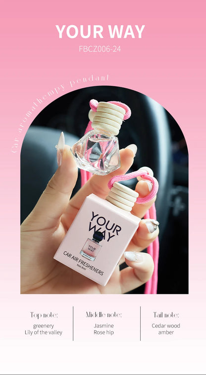 عطر السيارة - معطر هواء طويل المدى لإكسسوارات السيارة الداخلية، يحافظ على الانتعاش والجاذبية
