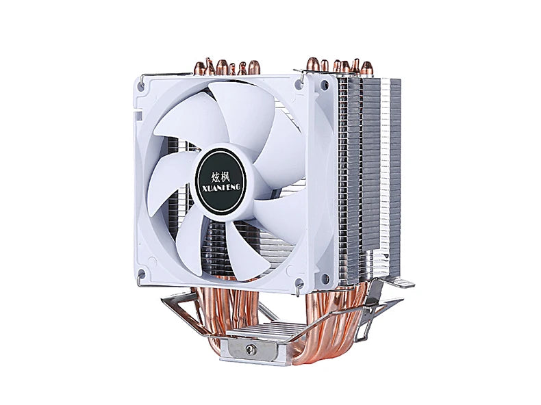 مبرد معالج بالهواء مع مروحة تبريد وأنابيب حرارية 2/4/6 متوافق مع LGA2011 x79 x99 E5 2066 2099 115x 1200 1700 i5 i7 AMD
