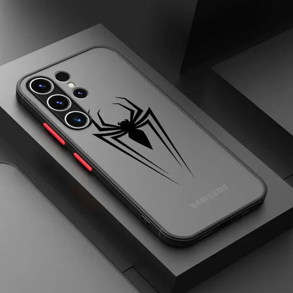 جراب مقاوم للصدمات لسامسونج جالاكسي S22 S9 S20 FE S23 Ultra Note 20 S23 FE S21 S24 Plus S10 Plus بتصميم مارفل سبايدرمان آيرون مان