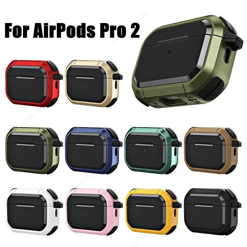 جراب حماية لسماعات AirPods Pro 2 موديل 2023 بمنفذ USB-C - غطاء واقي لسماعات AirPods 4 الجيل الرابع وPro2 الجيل الثالث - حافظة لسماعات Air Pods Pro2 الجيل الثاني